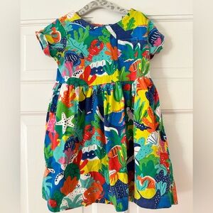 Mini boden dress size 3/4 VGUC fish